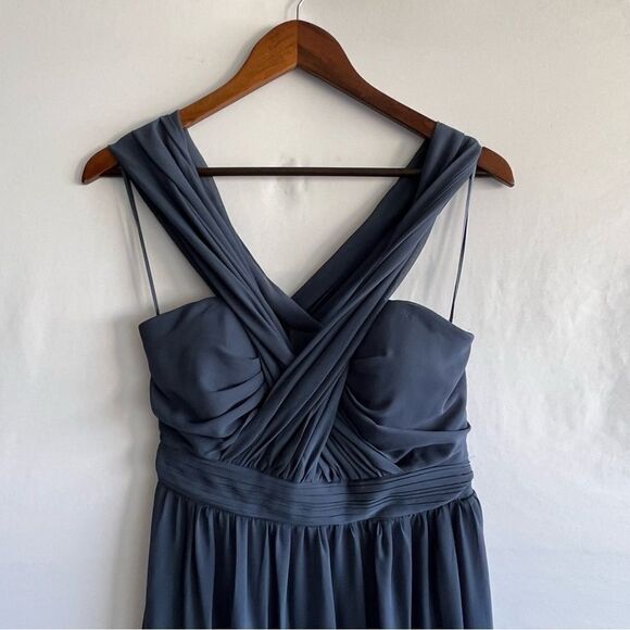 Birdy Grey Women's Navy Blue Versatile Convertible Long Formal Dress - Picture 3 of 10